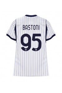 Inter Milan Alessandro Bastoni #95 Fotballdrakt Borte Klær Dame 2026-27 Korte ermer
